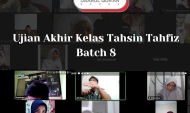 Kelas Tahsin Tahfidz Daarul Quran Bogor Gelar Ujian Akhir