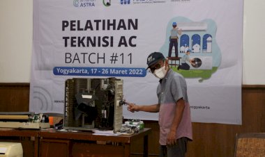 Pemberdayaan Ekonomi Umat, LAZNAS PPPA Daarul Qur’an Yogyakarta Adakan Pelatihan Teknisi AC Bersama Yayasan Amaliah ASTRA