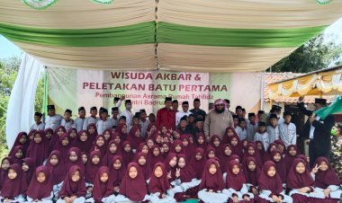Wisuda Tahfidz dan Peletakan Batu Pertama Asrama Rumah Tahfidz Badruzzaman Brebes