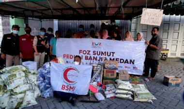 Kolaborasi PPPA Daarul Qur'an Medan danFOZ Sumatera Utara dalam Aksi Peduli Banjir Medan