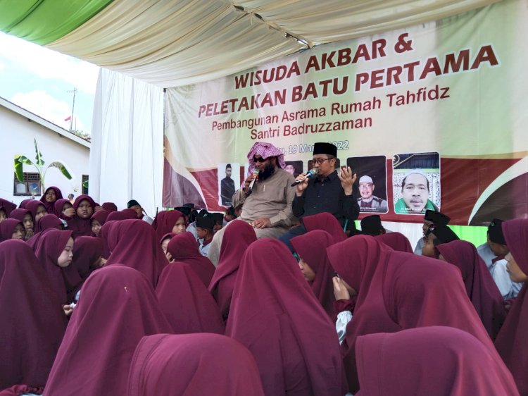 Wisuda Tahfidz dan Peletakan Batu Pertama Asrama Rumah Tahfidz Badruzzaman Brebes