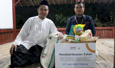 PPPA Daarul Qur'an Cirebon dan PT Asri Tri Miharta Salurkan Kebutuhan Makan untuk Santri