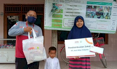 PPPA Daarul Qur'an Cirebon dan PT Asri Tri Miharta Berikan Bantuan Sembako Untuk Guru Ngaji Rumah Tahfidz