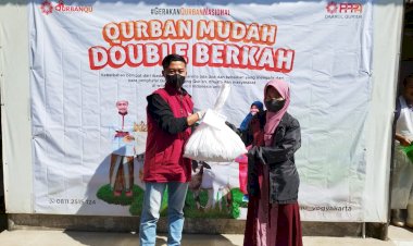 Idul Adha 1443 H, PPPA Daarul Qur’an Yogyakarta Distribusikan Daging Qurban