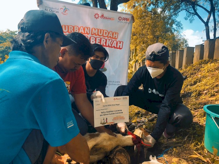 PPPA Daarul Quran Bogor Rayakan Idul Adha dengan Menyembelih Hewan Qurban