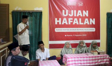 Ujian Hafalan Perdana Rumah Tahfidz Daarur Rohman