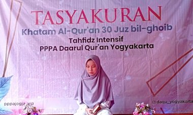 Tasyakuran Khataman 30 Juz Sabrina, Santri Program Tahfidz Intensif Batch 5 PPPA Daarul Qu’an Yogyakarta
