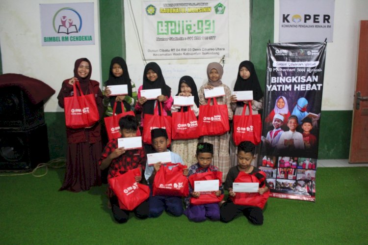 Bingkisan Yatim Hebat untuk Santri Rumah Tahfidz Raudhatul Muhsinin Wado Sumedang