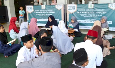 67 Santri Ikut Tes Hafalan, Markaz Qur’an Anak Shaleh Siap Ikut Wisuda Akbar di Masjid Istiqlal