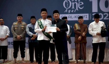 Acep, Santri dari Rumah Tahfidz Fatih Al-Ayyubi di Wisuda Akbar Ke-10 yang Hafal 15 Juz