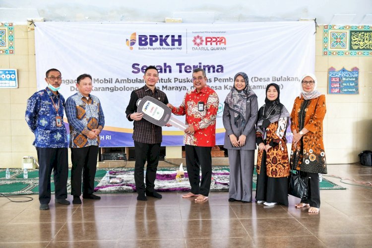 PPPA Daarul Qur'an Melakukan Serah Terima Mobil Ambulans wilayah Banten Program Kemaslahatan BPKH 2022