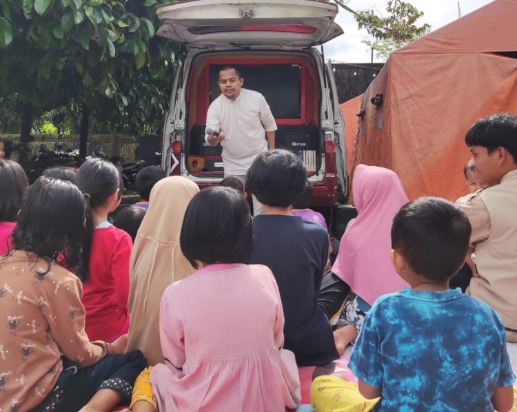 Mobile Qur'an Datang, Penyintas Gempa Cianjur Senang