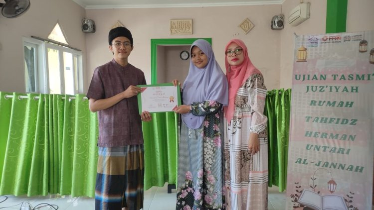 7 Santri Rumah Tahfidz Herman Untari Al Jannah Ikut Ujian Tasmi