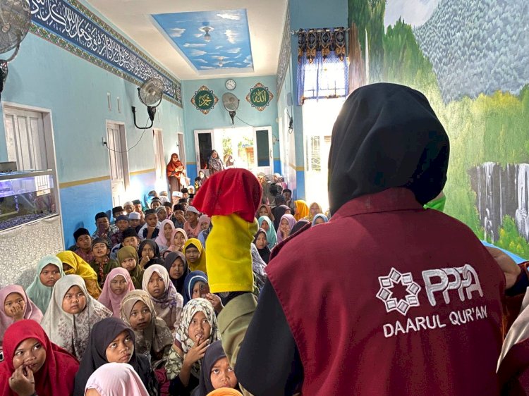 PPPA Daarul Qur’an Medan Gelar Aksi Mobile Qur’an Sapa Anak-anak di Tanjung Balai