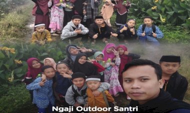 Melihat Kegiatan Ngaji Outdoor Santri Kampung Qur'an Lembanna