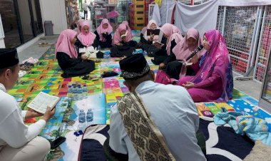 PPPA Daarul Qur'an Jawa Timur dan Santri Rumah Tahfizh Putri Gelar Khatmil Qur'an di Peresmian Gubuk Waringin