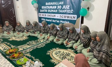 11 Santri Rumah Tahfizh Nur Intan-Ichwan Medan Selesai Hafalan Al-Qur'an 30 Juz
