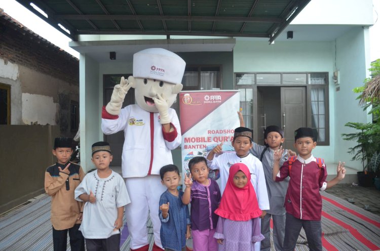 Aksi Mobile Qur'an Hibur Santri Rumah Tahfizh Mabdaul Islam Cilegon