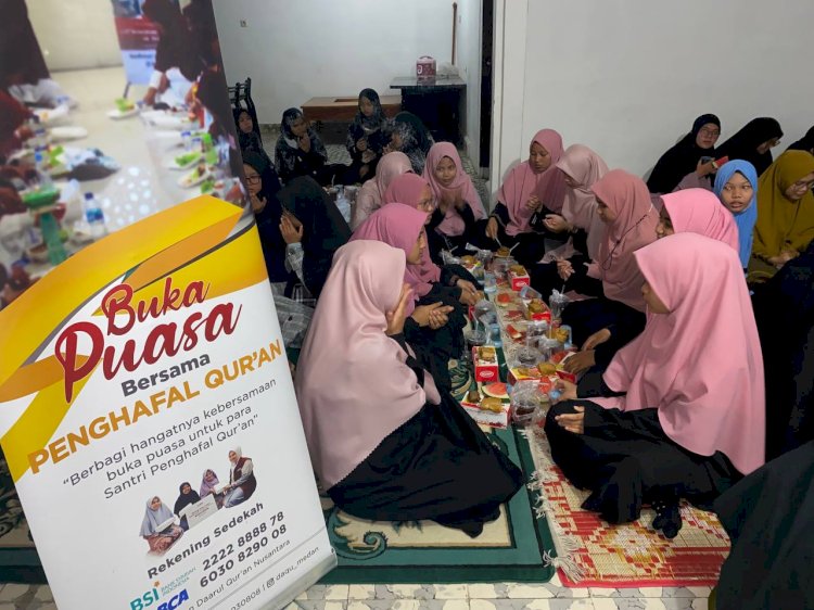 PPPA Daarul Qur’an Medan Berbagi Buka Puasa Sunnah untuk Santri Penghafal Qur’an