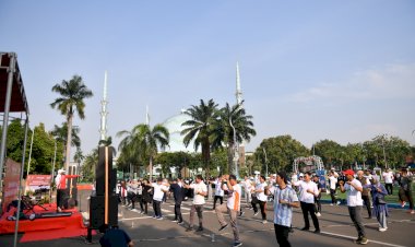 Senam Massal Buka Kegiatan Tarhib Ramadan 1444 H
