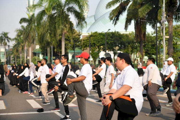 Senam Massal Buka Kegiatan Tarhib Ramadan 1444 H