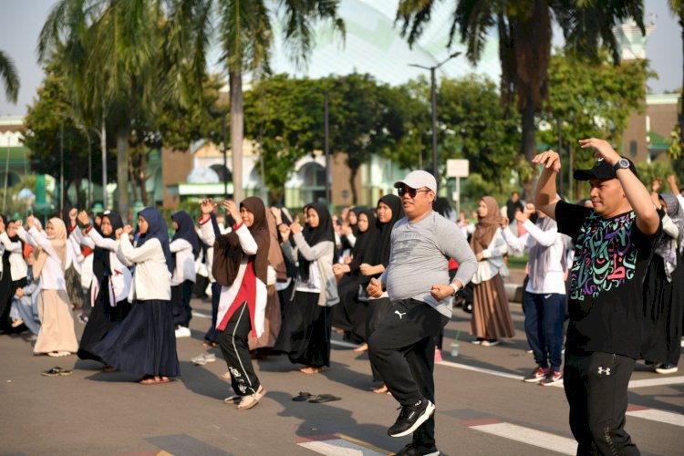 Senam Massal Buka Kegiatan Tarhib Ramadan 1444 H