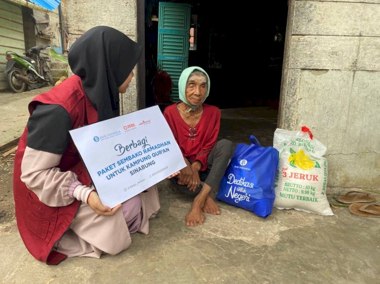 PPPA Daarul Qur'an Medan Salurkan Sembako untuk Warga di Kampung Qur'an Sinabung