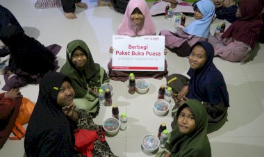 Berbagi Buka Puasa, Iringi Kebahagiaan Santri Rumah Tahfizh Al Haadi
