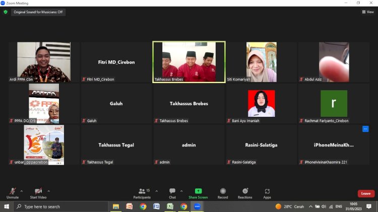 Silaturahmi Online Wali Asuh dengan Santri Pesantren Takhassus Brebes