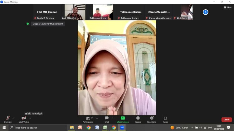 Silaturahmi Online Wali Asuh dengan Santri Pesantren Takhassus Brebes