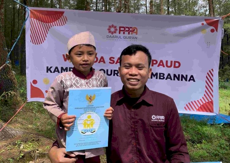 Euforia Wisuda Santri PAUD Kampung Qur'an Lembanna