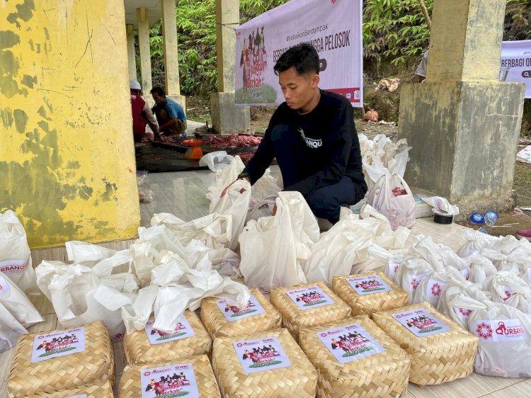 PPPA Daarul Qur'an Medan Sembelih 19 Ekor Hewan Qurban di Papak Bharat