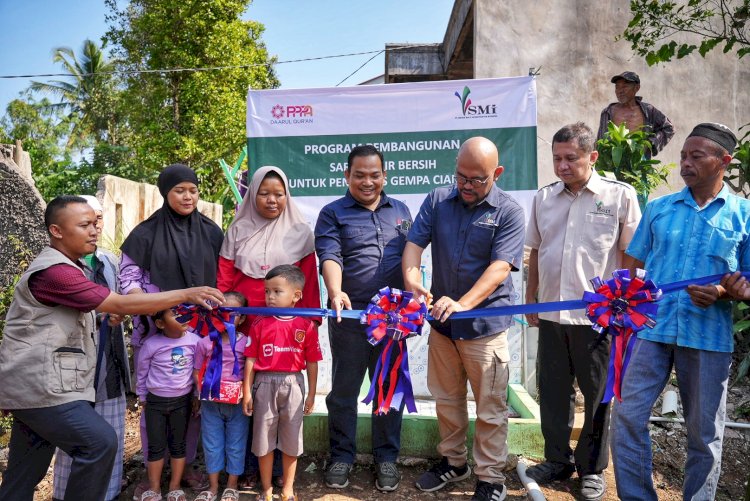 PT SMI dan Laznas PPPA Daarul Qur'an Fasilitasi Air Bersih untuk Warga Cianjur