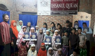 PPPA Daarul Qur’an Lampung Salurkan Mushaf untuk Santri Rumah Tahfidz Ihsanul Qur'an