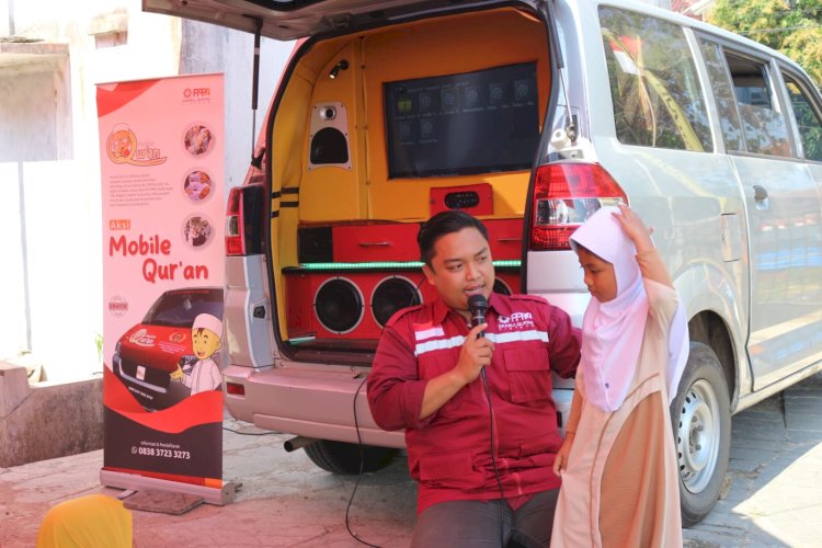 Aksi Mobile Quran di Rumah Tahfizh Al Barkah