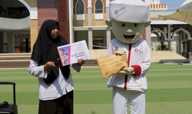 Aksi Kolaborasi Mobile Qur’an Cirebon dan MI Islamic Centre Indramayu untuk Palestina