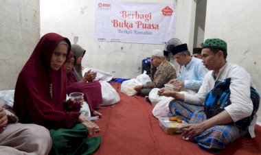 Kehangatan Buka Puasa Bersama Santri Tuna Netra Nurul Qolbi