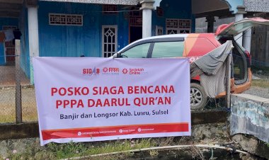 PPPA Daarul Qur'an Sulsel Dirikan Posko Siaga Bencana di Luwu
