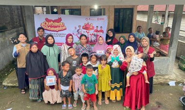 Qurban PPPA Daarul Qur'an Medan Sukses Membahagiakan Warga Desa Tanjung Timur