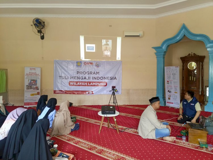 Laznas PPPA Daarul Qur’an Lampung Gelar Kelas Pertama Tuli Mengaji di Bandar Lampung