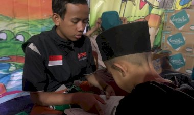 Maghrib Mengaji Jadi Pelipur Lara Anak-anak Penyintas Gempa Kabupaten Bandung