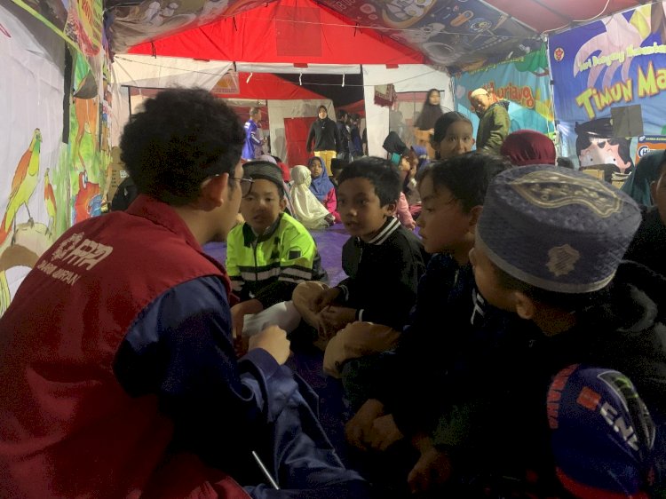 Maghrib Mengaji Jadi Pelipur Lara Anak-anak Penyintas Gempa Kabupaten Bandung