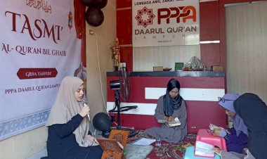 Momen Ujian Tasmi' Grha Tahfidz PPPA Daarul Qur’an Lampung