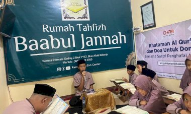 Khataman dan Doa untuk Donatur di Rumah Tahfizh Baabul Jannah Sidoarjo