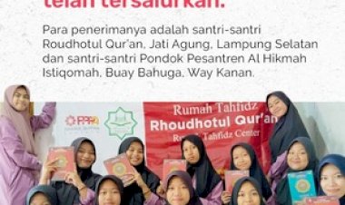 Penyaluran Wakaf Al-Qur'an di Lampung Selatan