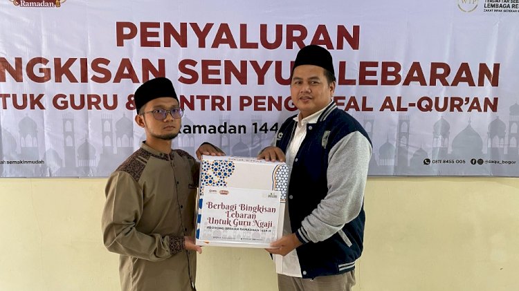 PPPA Daarul Quran Bogor Berbagi Senyum Lebaran kepada Santri dan Guru Ngaji di Cinagara
