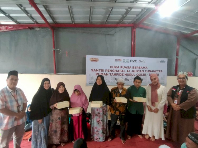Bersama NKT & Daily Catering Berbagi Buka Puasa, Bahagiakan Difabel Penghafal Quran