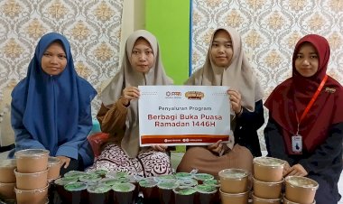 Berbagi Paket Buka Puasa untuk Santri dan Masyarakat Sekitar Semarang