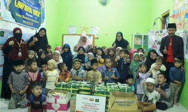 Gandeng Kang Bagong Catering Bagikan Paket Buka Puasa untuk Santri Penghafal Qur’an