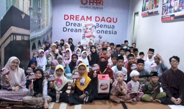 Santri TPQ Daqu Ikut Gerakan Sedekah Nasional 2025